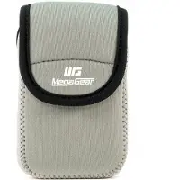 MegaGear Sony Cyber-Shot DSC-W800 Ultraleichte Kameratasche aus Neopren mit Karabiner Haken grau