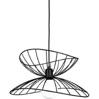 Globen Lighting Ray 45 Pendelleuchte Black - , RAY, dimmbar, Schwarz, für Esszimmer, Metall, Modern