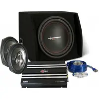 Excalibur X2 Trunkpack 12 - Subwoofer - Met Hoedenplan Speakers, Versterker & Kabelset