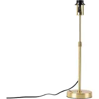QAZQA - Modern Design Tischleuchte I Tischlampe I Lampe I Leuchte Gold I Messing Verstellbar - Parte I Wohnzimmer I Schlafzimmer I Nachttischleuchte - Stahl Länglich - LED geeignet E27