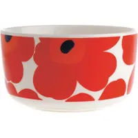 Marimekko - Oiva Unikko Schale 500 ml, weiß / rot