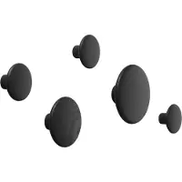 Muuto Dots Wood Set Of 5 Black - , Schwarz, Holz