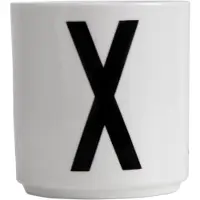 Design Letters DL Becher Keramik X, Weiß