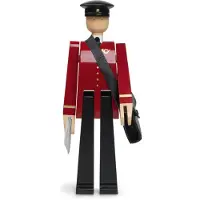 Kay bojesen Holzfigur - Postbote - 20 cm - Schwarz/Rot - - One Size - Dekoration