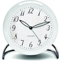 Arne Jacobsen Rosendahl Uhr Tischuhr 43670 weiß Wecker