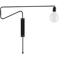 House Doctor Swing-Wandleuchte schwarz Metall Messing einstellbar