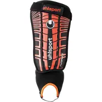 Uhlsport Schienbeinschützer Flex Plate Black/Fluo Red M - Größe:M