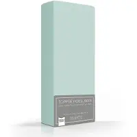 Romanette Topper Spannbettlaken Silber (Double Jersey)-2-personen (140/150 x 200/210/220 cm)
