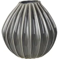 Broste Copenhagen - Wide Vase, Ø 30 x H 30 cm, smoked pearl