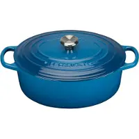 Le Creuset Bräter/Cocotte oval 27 cm, 4,1 l blue