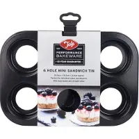 Tala Backform 6er mini Sandwich ohne Boden, Antihaft