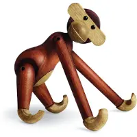 Kay bojesen Holzfigur - Affe - 20 cm - Klein - Teak/Limba - - One Size - Dekoration
