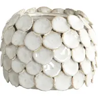 House Doctor HDDot Vase, weiß, Höhe 10 cm, Keramik - , Weiß, Keramik