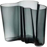 Iittala Vase Alvar Aalto Dunkelgrau 16 cm