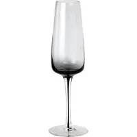 Broste Copenhagen Champagnerglas Smoke Klar/Grau