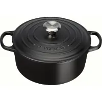 Le Creuset Bräter Le Creuset Signature Matt Schwarz 24 cm