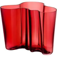 Iittala Vase Alvar Aalto Cranberry 16 cm