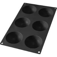 Lékué Gourmet Halbkugel x6 Silikon schwarz
