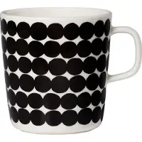 Marimekko Räsymatto Becher 40 cl Weiß / Schwarz