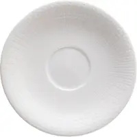 Rörstrand Swedish Grace Untertasse für Teetasse 450 ml schneeweiß