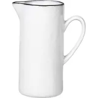 Broste Copenhagen Salt Milchkännchen White w/Black Rim 0,25l