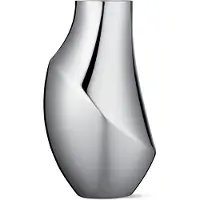 Georg Jensen Vase Flora Edelstahl Glänzend 16,5 cm