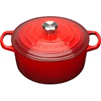 Le Creuset Bräter Signature 22 cm Kirschrot 3,3 L rund