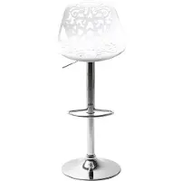 Kare Design Barhocker Ornament, moderner, massiver Design-Tresenstuhl mit Rücken