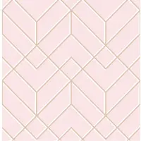 Superfresco Vliestapete "Losanges filaires" gemustert aufgeschäumt Losanges filaires rosa 1000x52cm