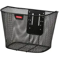 Rixen & Kaul Fahrradkorb vorne Stahlwabe mit fester Platte VEA-E-Bike | Größe 16 L/35x26x25 cm