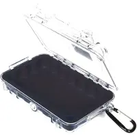 Peli Micro Case 1040, Aktentasche/klassischer Koffer, Kunststoff, Edelstahl, Schwarz, Transparent