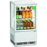 Bartscher Mini Kühlvitrine 58L, weiß