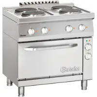 Bartscher Elektro-Herd 4 Platten 800 x 700 x 900