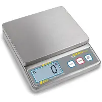 Kern FOB 500-1S Brevvægt Vejeområde: 0.5 kg Aflæsningsnøjagtighed: 0.1 g Batteridrevet Sølv