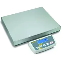Kern DE 60K10DL Pakkevægt Vejeområde: 60 kg Aflæsningsnøjagtighed: 10 g, 20 g via strømdrift, Batteridrevet, Batteridrevet Sølv