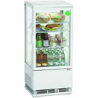 Bartscher Mini-Kühlvitrine 78 L weiß