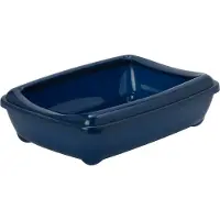 Gebr. De Boon Moderna Kunststoff Katzentoilette mit Rand 50 cm Heidelbeere Moderna (blauw)