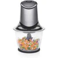 Tristar BL-4019 Zerkleinerer, 1,2 l, Grau, Glas, Edelstahl, Tasten, 400 W