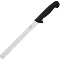 Hygiplas Fleischmesser gezahnt 25cm schwarz