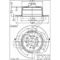 Brembo Bremsscheibe [Hersteller-Nr. 08.1744.10] für Volvo