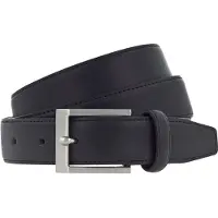 Vanzetti Gürtel Dresscode: Business 30mm Cambered Leather Belt W90 Black - kürzbar