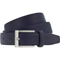 Vanzetti Gürtel Dresscode: Business 30mm Cambered Leather Belt W85 Nightblue - kürzbar