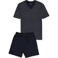 Schiesser Pyjama 159617 Herren Dark Blue-Größe 48