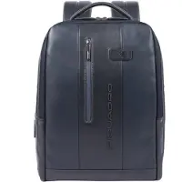 Piquadro Lederrucksack mit 13 Zoll Laptopfach