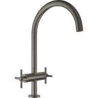 GROHE Atrio, Standard, Graphit, Hebelgriffe, Doppel, Typ C, Keramik