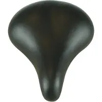 Dresco fahrradsattel Basic 21 x 27 cm Kunststoff/Schaumstoff schwarz
