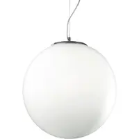 Ideal Lux Glas Hängelampe Mapa, dimmbar, weiß / opal, für Wohn- / Esszimmer, Glas, Modern, Pendelleuchte