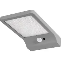 Osram DoorLED Solar, Wandbeleuchtung für den Außenbereich, Silber, Acrylnitril-Butadien-Styrol (ABS), IP44, III, Dämmerungssensor, Bewegungssensor