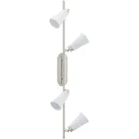 Eglo Deckenleuchte, 4 Flammig, Keramik, weiß, L 78cm