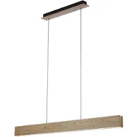 Azzardo Laria Leuchte Holz, 120 cm breit, 6 cm tief, 150 cm hoch, höhenverstellbar, 3000K